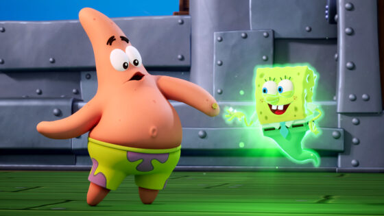 spongebob squarepants titans of the tide screenshot patrick and spongebob bff