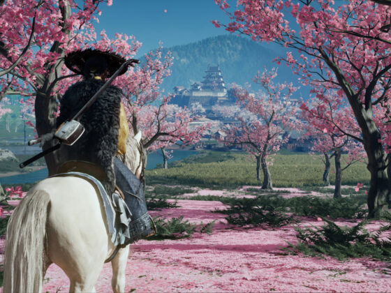 ghost of yotei cherry blossoms