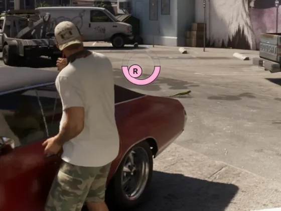 gta 6 screenshow showing jason using a slim jim to steal a car
